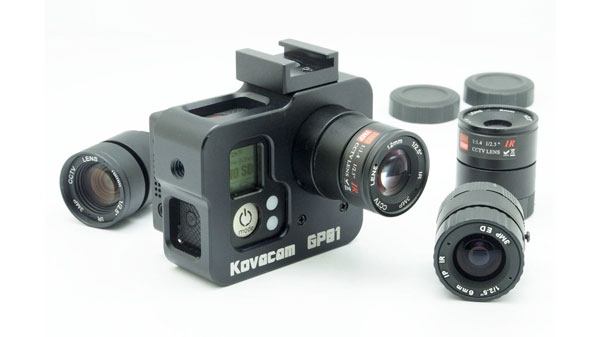 GoPro 3/3+ BlackをCマウントレンズ交換仕様にする改造パーツ Kovacam 