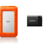 ポータブルRAID “LaCie Rugged RAID” と、名刺サイズSSD “Samsung Portable SSD T1”